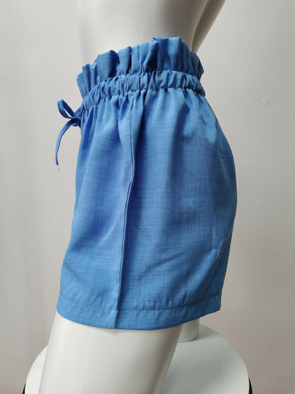 Summer High Waist Loose Leg Shorts