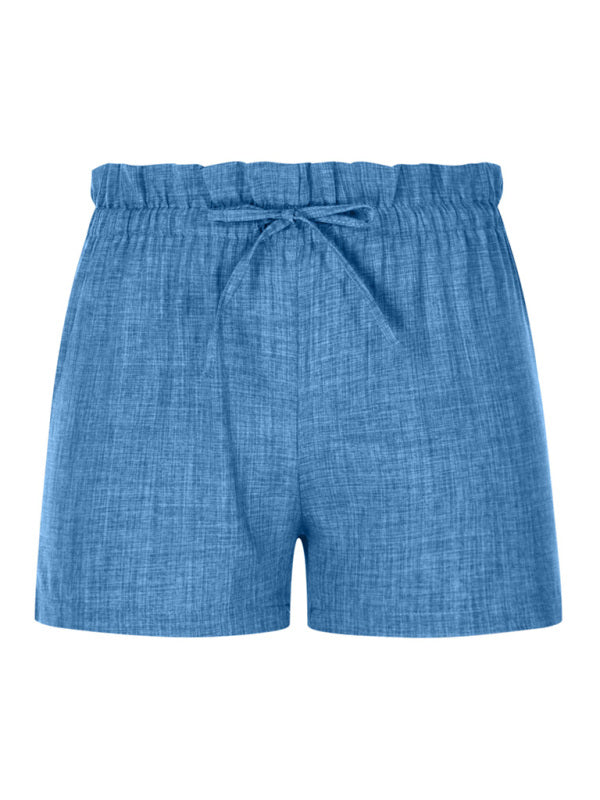 Summer High Waist Loose Leg Shorts