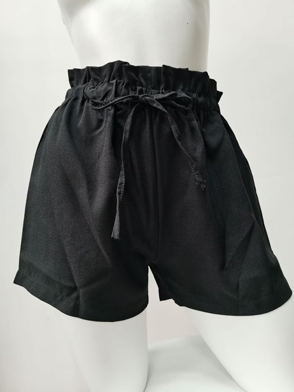 Summer High Waist Loose Leg Shorts