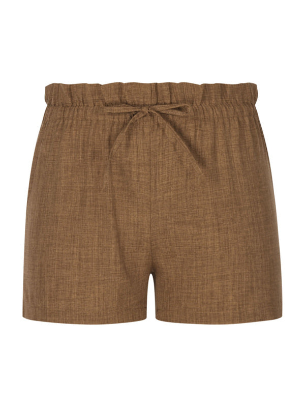 Summer High Waist Loose Leg Shorts