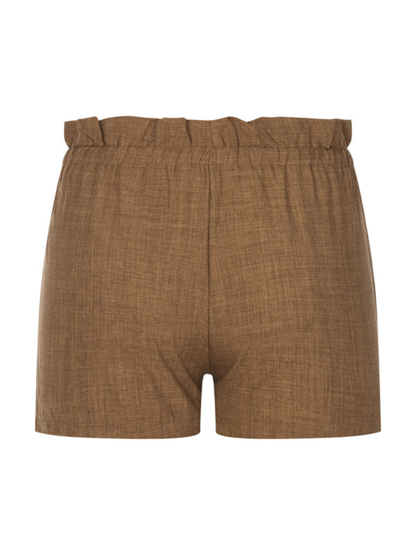 Summer High Waist Loose Leg Shorts