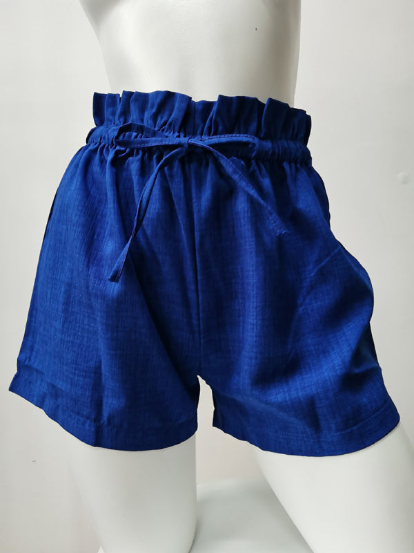 Summer High Waist Loose Leg Shorts