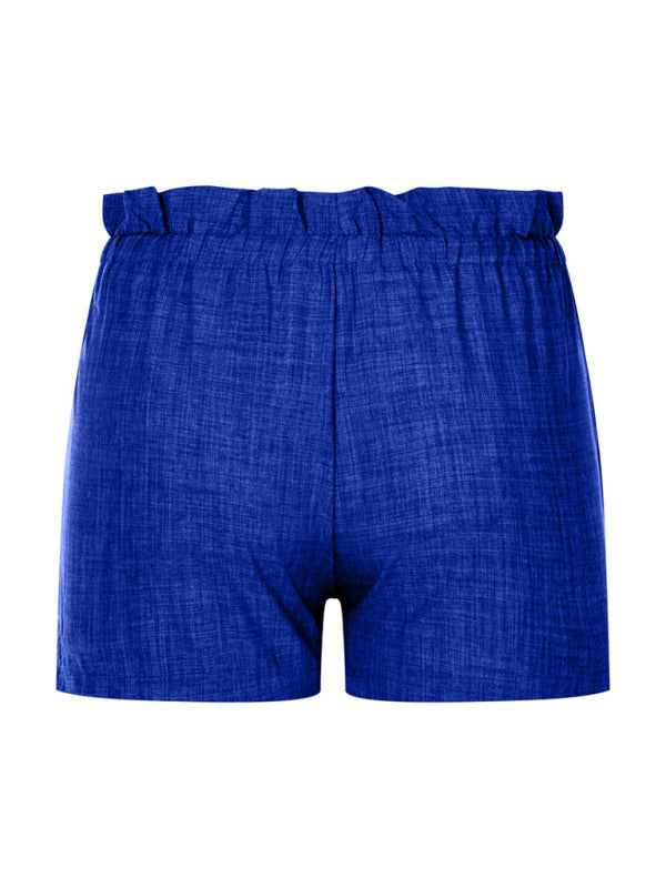 Summer High Waist Loose Leg Shorts