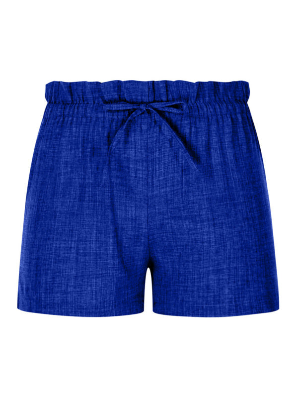 Summer High Waist Loose Leg Shorts