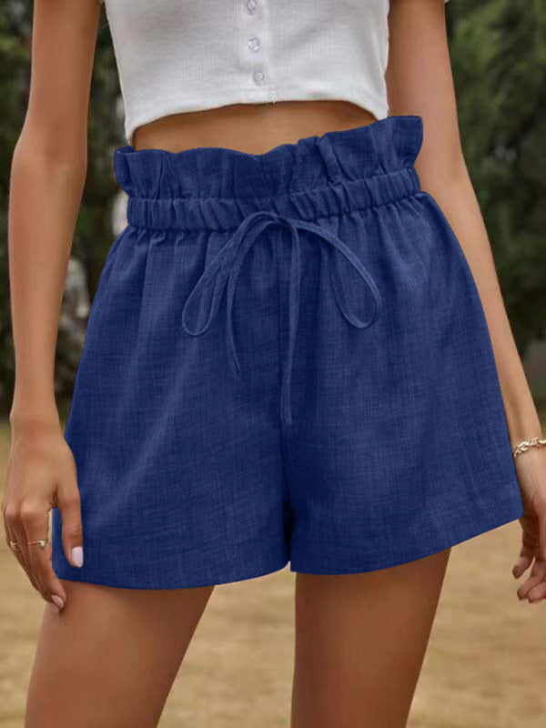 Summer High Waist Loose Leg Shorts