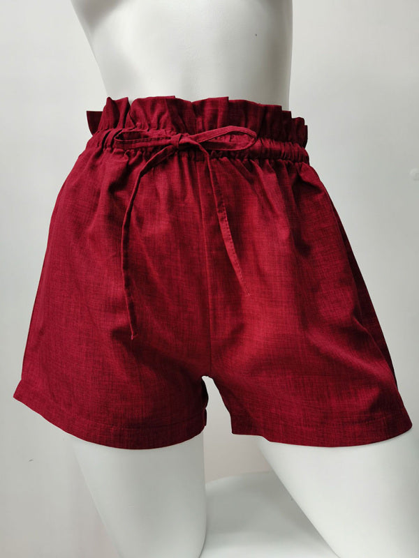 Summer High Waist Loose Leg Shorts