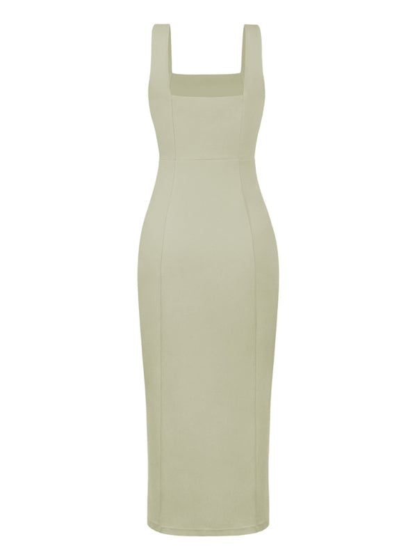 Elegant French dress with sling straps Bridesmaid dress