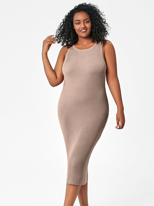Black Jersey Midi Dress