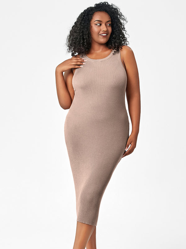 Black Jersey Midi Dress