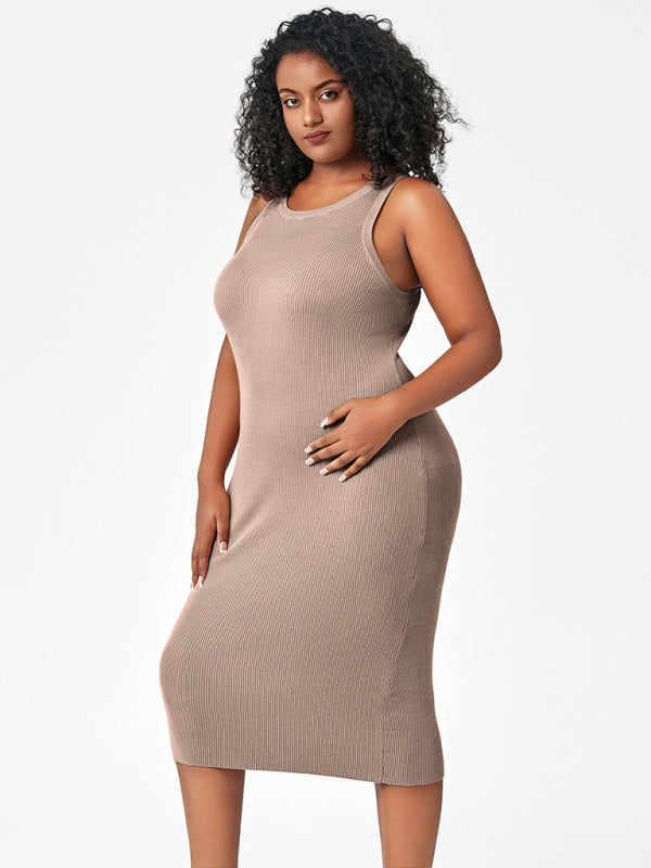 Black Jersey Midi Dress