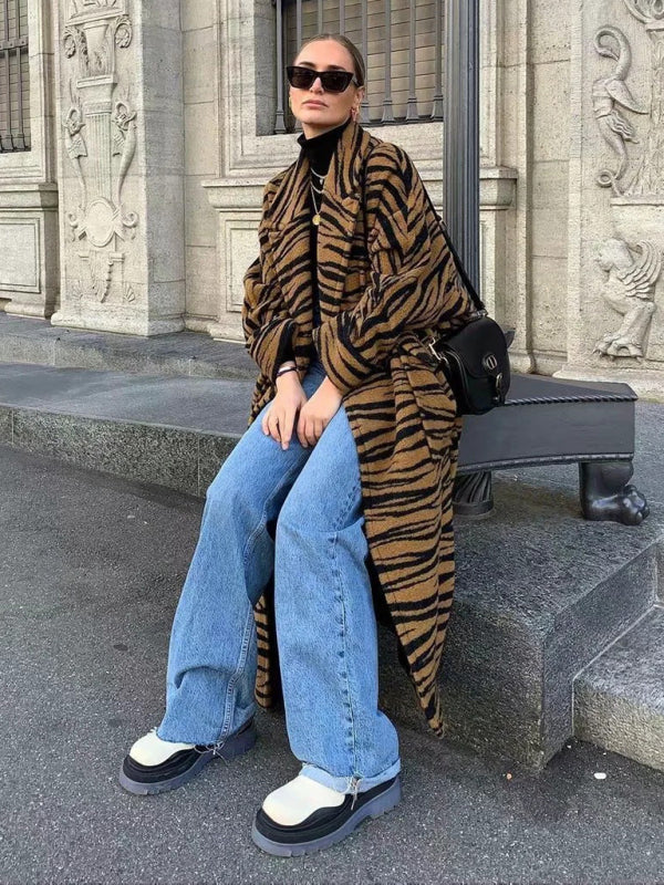New high-waist floor-length loose slimming straight wide-leg jeans