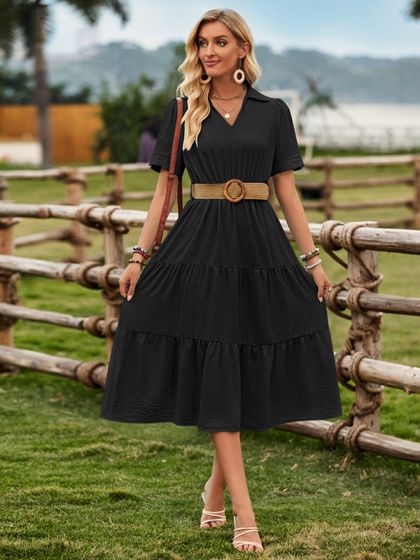 Sunny Strap Waist Midi Dress