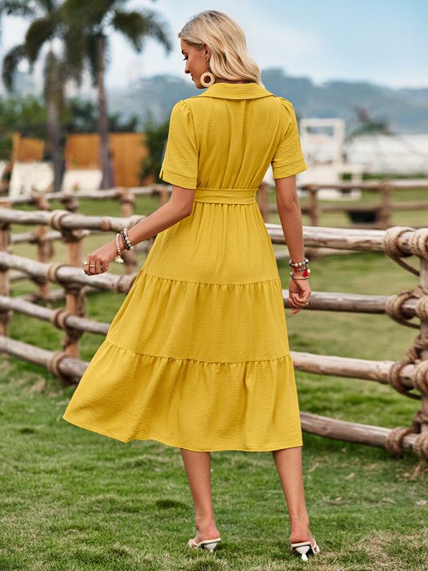 Sunny Strap Waist Midi Dress