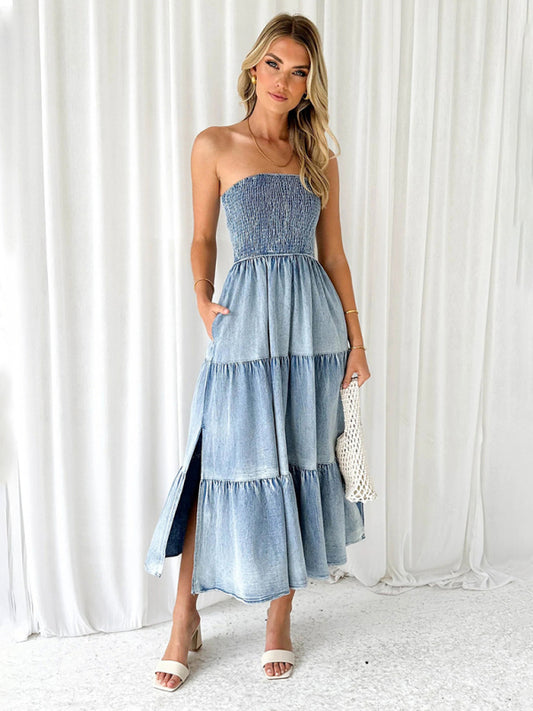 Denim Maxi Dress