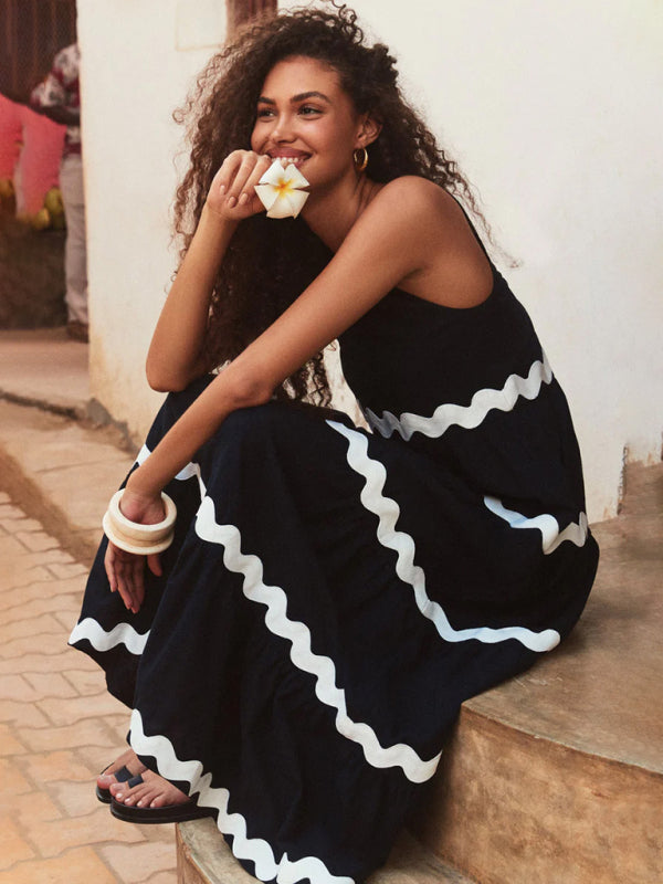 Corrugated Maxi Dress