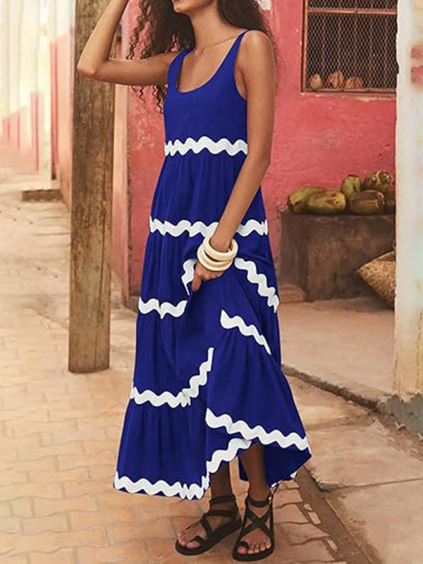 Corrugated Maxi Dress