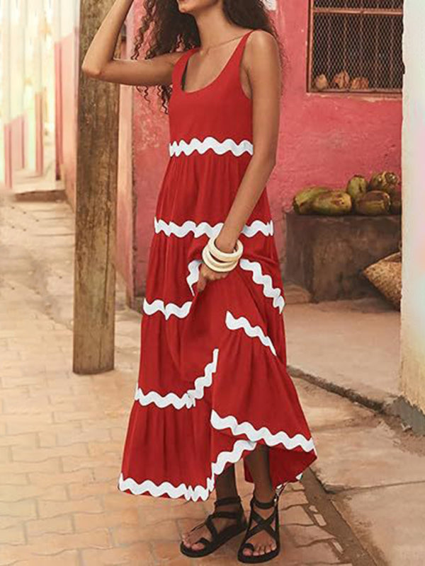 Corrugated Maxi Dress