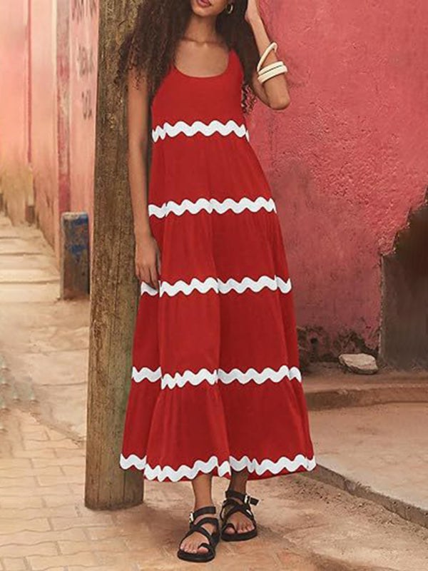 Corrugated Maxi Dress
