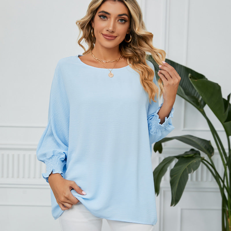 Sweet new loose three quarter sleeve chiffon top